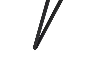 Spisebord 150 x 80 cm marmoreffekt / svart MOLDEN - Hvit - Møbler - Bord - Spisebord & kjøkkenbord