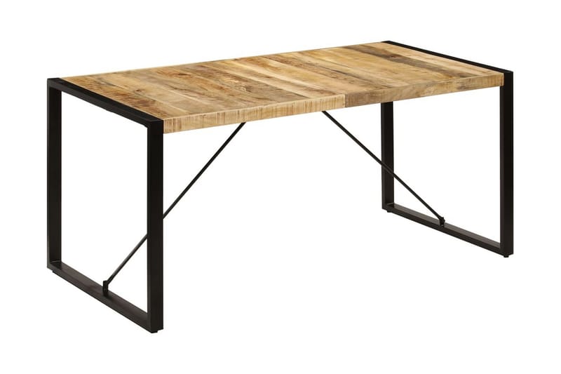 Spisebord 160x80x75 cm heltre mango - Brun - Spisebord & kjøkkenbord