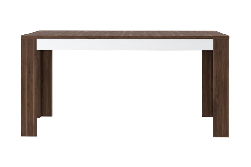 Spisebord Abderas Forlengningsbart 160 cm - Brun/Hvit - Spisebord & kjøkkenbord