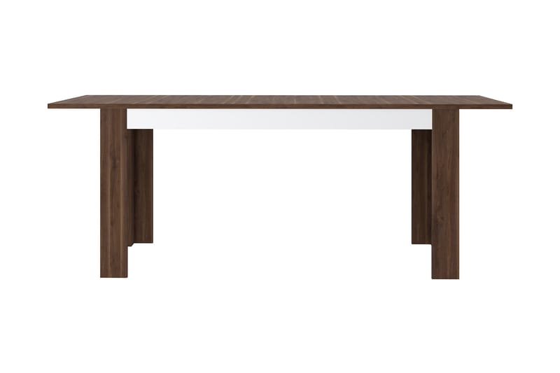 Spisebord Abderas Forlengningsbart 160 cm - Brun/Hvit - Spisebord & kjøkkenbord
