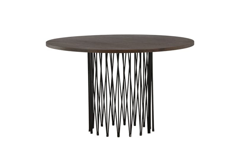 Spisebord Alismo 120 cm Rundt - Brun - Spisebord & kjøkkenbord