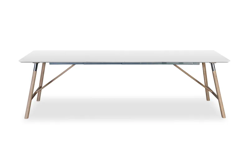 Spisebord Andrarum Waltham Uttrekkbart spisebord 180 cm Hvit