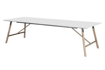 Spisebord Andrarum Waltham Uttrekkbart spisebord 180 cm Hvit - Møbler - Bord - Spisebord & kjøkkenbord