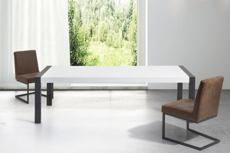 Spisebord Arctic I 220 cm - Hvit - Spisebord & kjøkkenbord
