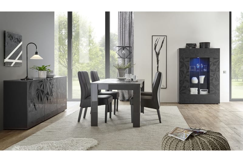 Spisebord Ayaka 180 cm - Grå - Spisebord & kjøkkenbord