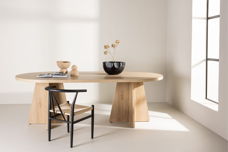 Spisebord Bariso 230x115 cm Whitewash - Venture Home - Spisebord & kjøkkenbord