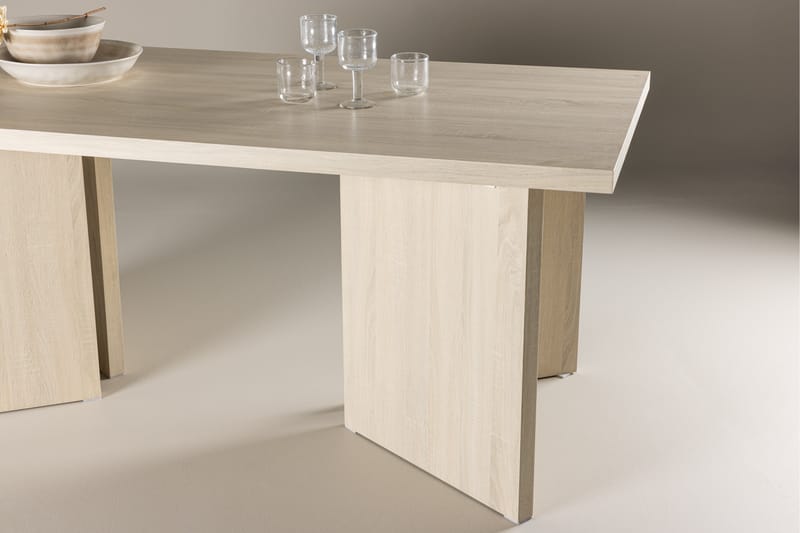 Spisebord Bassholmen 180x90 cm Whitewash - Venture Home - Spisebord & kjøkkenbord