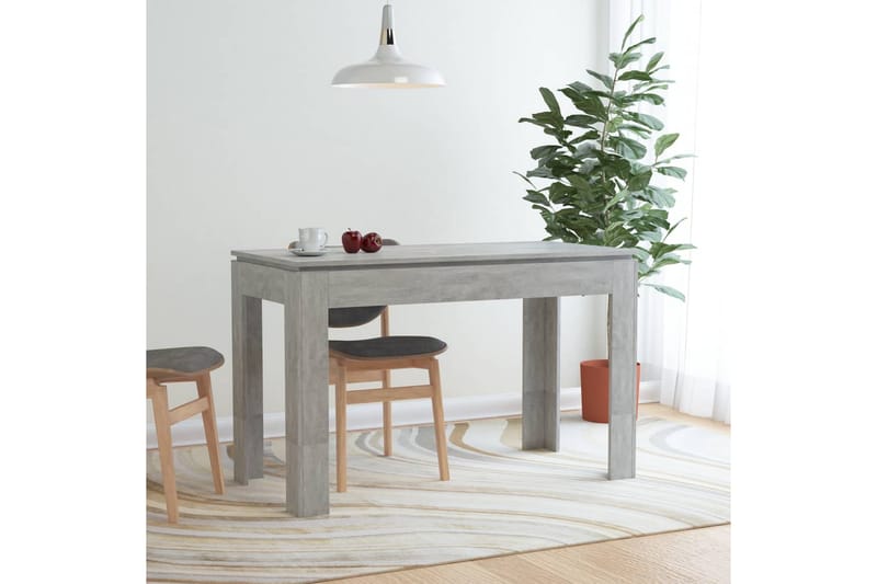 Spisebord betonggrå 120x60x76 cm sponplate - Spisebord & kjøkkenbord