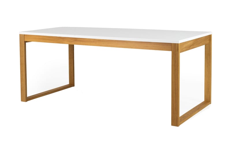 Spisebord Birka 180 cm - Ek/Hvit - Spisebord & kjøkkenbord