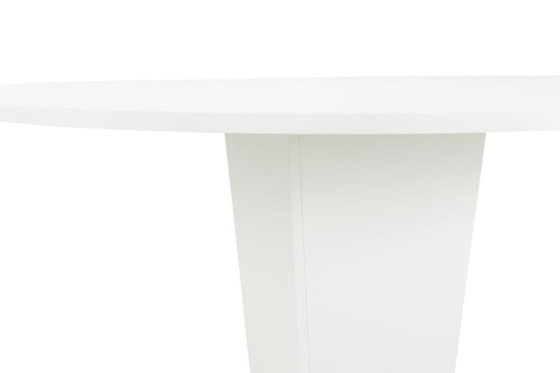 Spisebord Blocco 120 cm Rundt - Hvit - Spisebord & kjøkkenbord