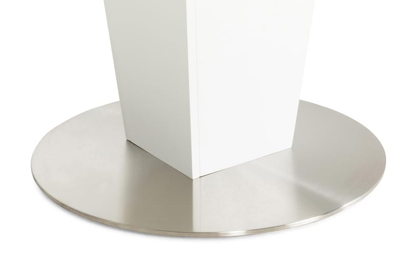 Spisebord Blocco 120 cm Rundt - Hvit - Spisebord & kjøkkenbord