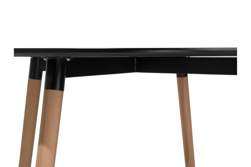 Spisebord Bovio 120 cm - Svart - Spisebord & kjøkkenbord