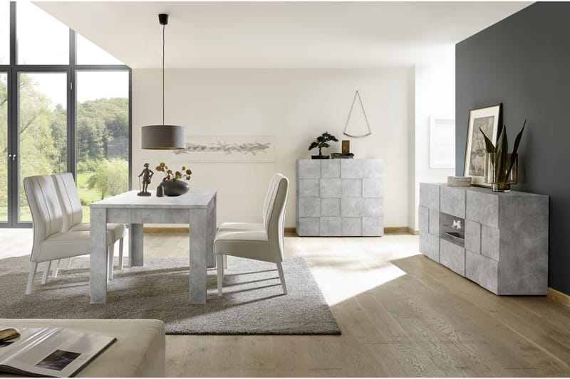 Spisebord Calpino Forlengningsbart 137 cm - Grå - Spisebord & kjøkkenbord