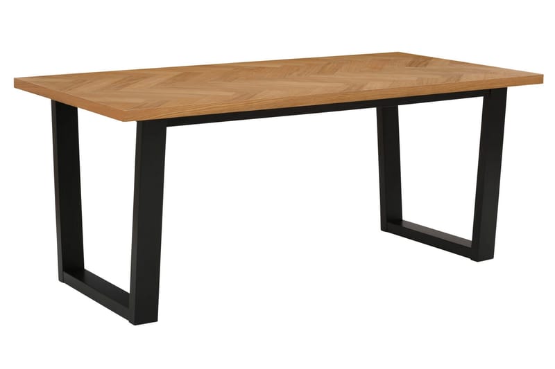 Spisebord Campobos 180 cm - Natur/Svart - Spisebord & kjøkkenbord