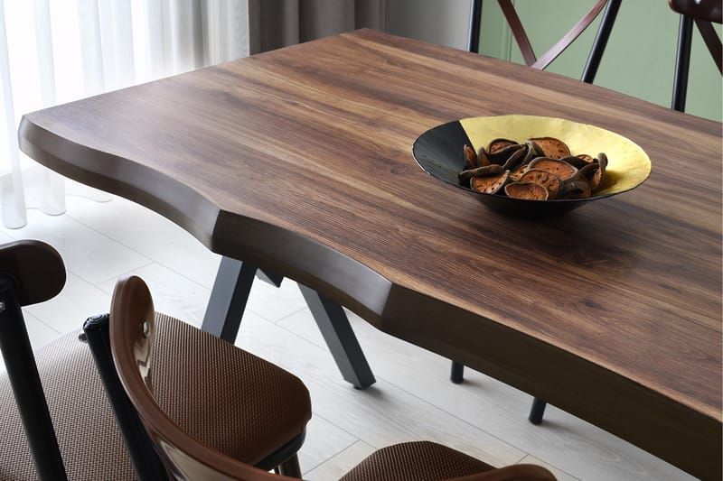 Spisebord Cauha 140 cm - Valnøtt - Spisebord & kjøkkenbord