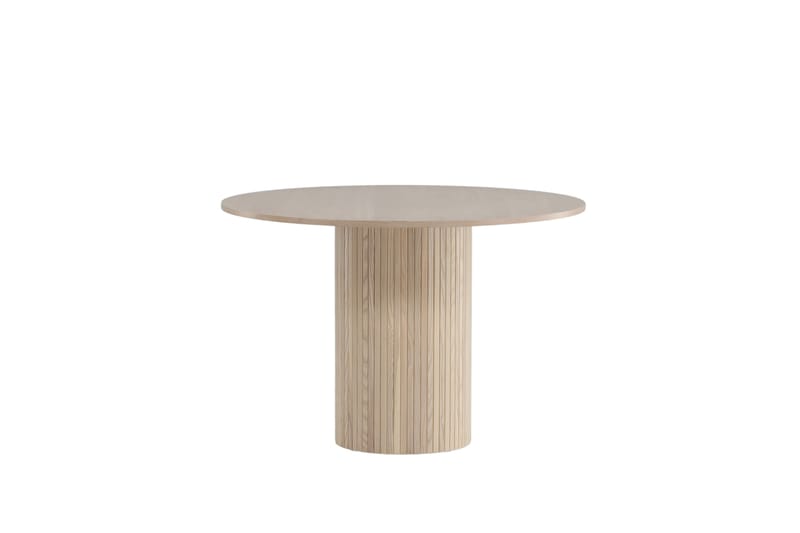 Spisebord Cinaba 110 cm Rundt Beige - Spisebord & kjøkkenbord