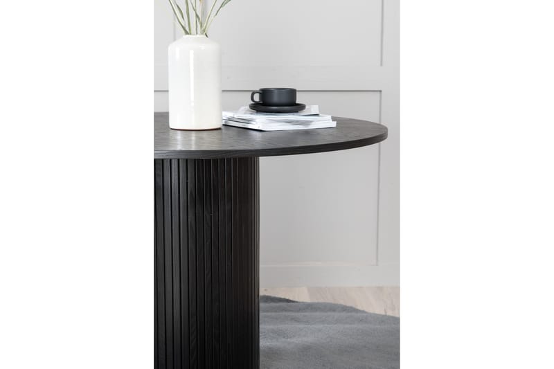 Spisebord Cinaba 110 cm Rundt - Svart - Spisebord & kjøkkenbord