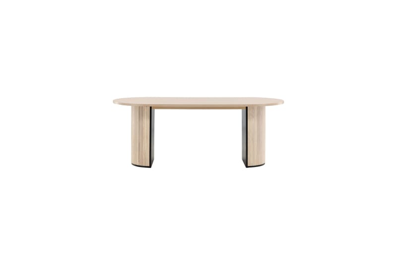 Spisebord Cinaba 200 cm Ovalt Beige - Spisebord & kjøkkenbord