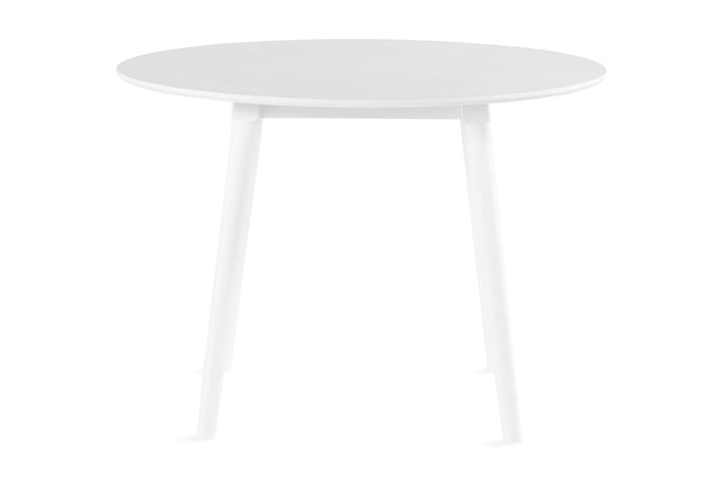 Spisebord Comuna 106 cm Rundt - Hvit - Spisebord & kjøkkenbord
