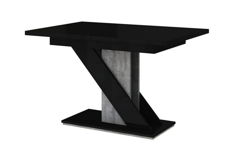 Spisebord Denogal 80 cm - Sort høyglans - Møbler - Bord - Spisebord & kjøkkenbord