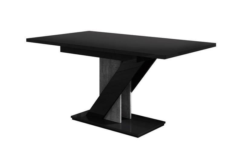 Spisebord Denogal 80 cm - Sort høyglans - Møbler - Bord - Spisebord & kjøkkenbord