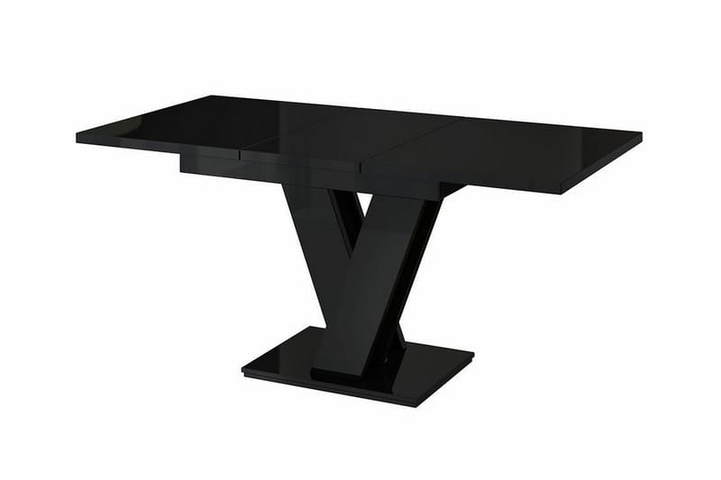 Spisebord Denogal 80 cm - Sort høyglans - Møbler - Bord - Spisebord & kjøkkenbord
