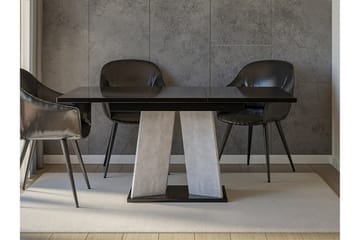 Spisebord Denogal 90 cm - Sort høyglans - Møbler - Bord - Spisebord & kjøkkenbord