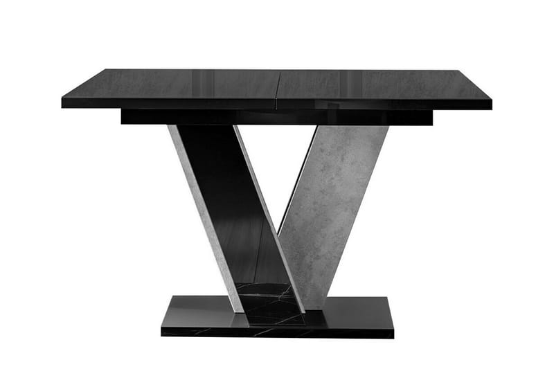 Spisebord Denogal 90 cm - Sort høyglans - Møbler - Bord - Spisebord & kjøkkenbord