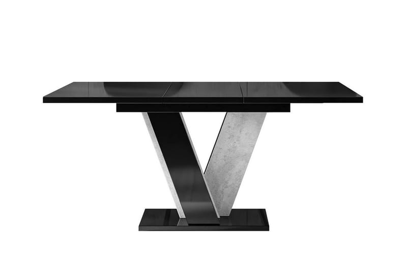 Spisebord Denogal 90 cm - Sort høyglans - Møbler - Bord - Spisebord & kjøkkenbord