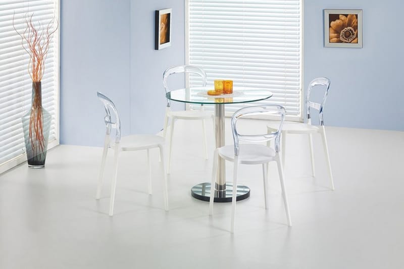 Spisebord Dolan 80 cm Rund - Glass - Spisebord & kjøkkenbord