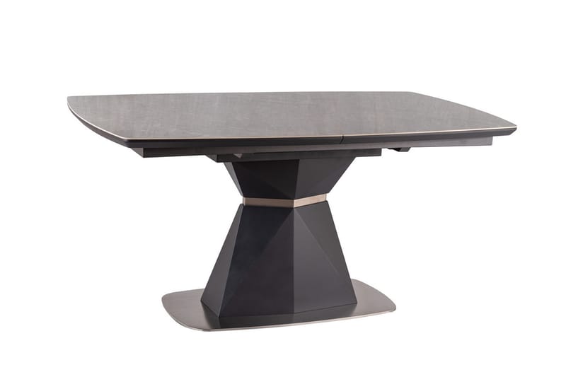 Spisebord Duette Forlengningsbart 160 cm - Keramikk/Svart/Sølv - Spisebord & kjøkkenbord