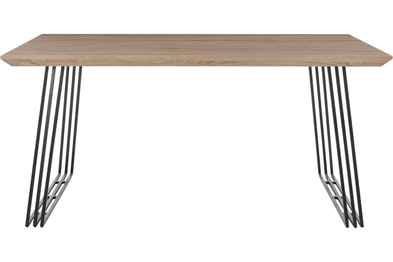 Spisebord Elgebo 160 cm - Natur/Svart - Spisebord & kjøkkenbord