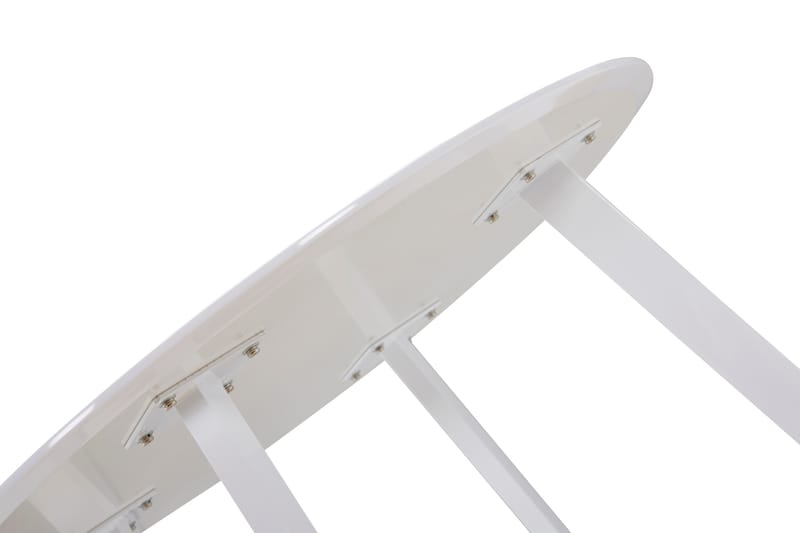 Spisebord Eli 100 cm Rund - Hvit - Spisebord & kjøkkenbord