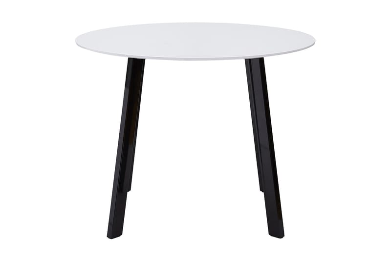 Spisebord Eli 90 cm Rund - Hvit | Svart - Spisebord & kjøkkenbord
