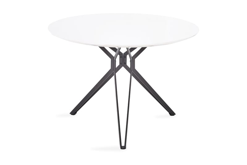 Spisebord Elling 120 cm - Hvit|Svart - Spisebord & kjøkkenbord