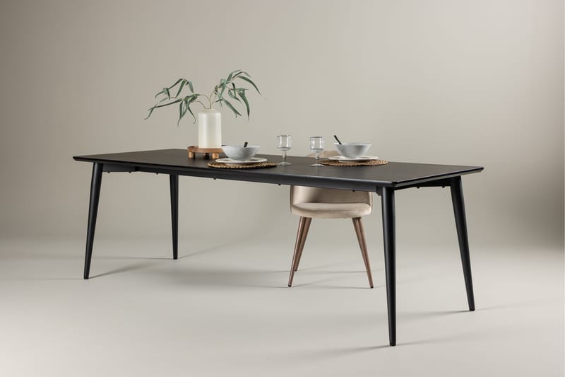 Spisebord Ellis 230x85 cm Svart - Venture Home - Spisebord & kjøkkenbord