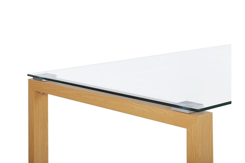 Spisebord Estoi 130 cm - Glass/Ljusbrun - Spisebord & kjøkkenbord