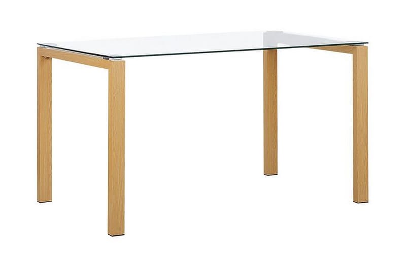 Spisebord Estoi 130 cm - Glass/Ljusbrun - Spisebord & kjøkkenbord
