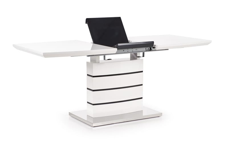 Spisebord Fabela Forlengningsbart  140 cm - Hvit|Svart - Spisebord & kjøkkenbord