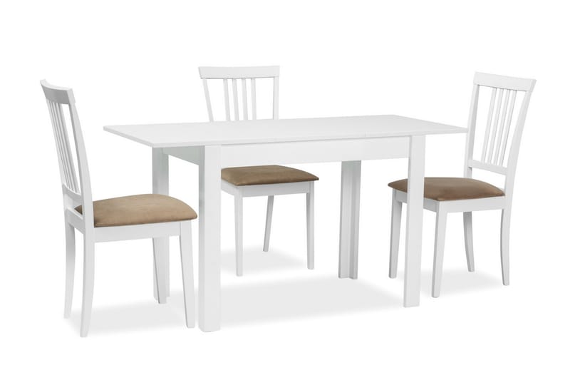 Spisebord Fiorano 80 cm - Hvit - Spisebord & kjøkkenbord