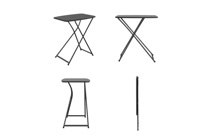 Spisebord Fold Away 66 cm Svart - Dorel Home - Sammenleggbart bord - Spisebord & kjøkkenbord