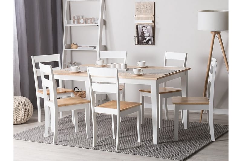 Spisebord Georgia 150 cm - Hvit - Spisebord & kjøkkenbord