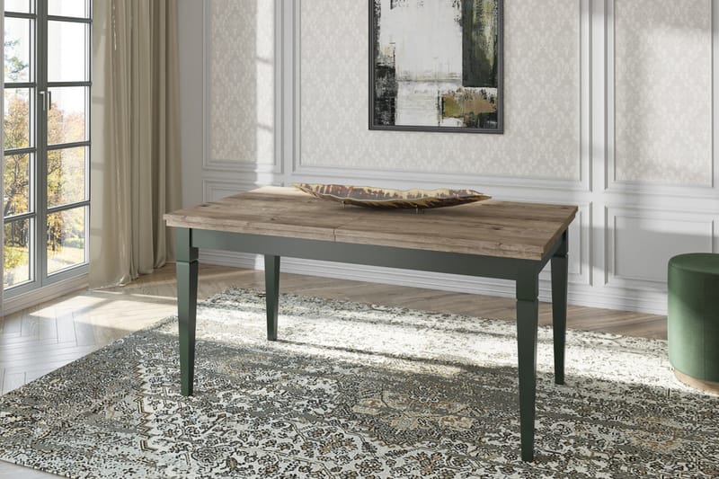 Spisebord Getafez Forlengningsbart 160 cm - Khaki/Natur - Spisebord & kjøkkenbord