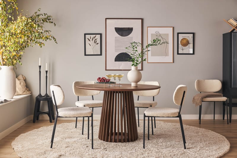 Spisebord Gontas 120 cm Rundt - Natur - Spisebord & kjøkkenbord