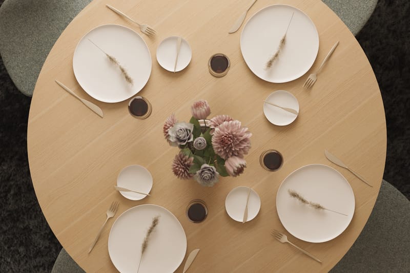 Spisebord Gontas 120 cm Rundt - Natur - Spisebord & kjøkkenbord