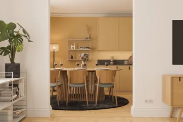 Spisebord Gontas 200 cm Ovalt - Natur - Møbler - Bord - Spisebord & kjøkkenbord