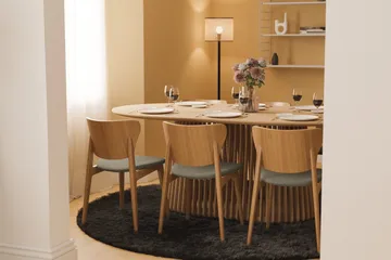 Spisebord Gontas 200 cm Ovalt - Natur - Møbler - Bord - Spisebord & kjøkkenbord