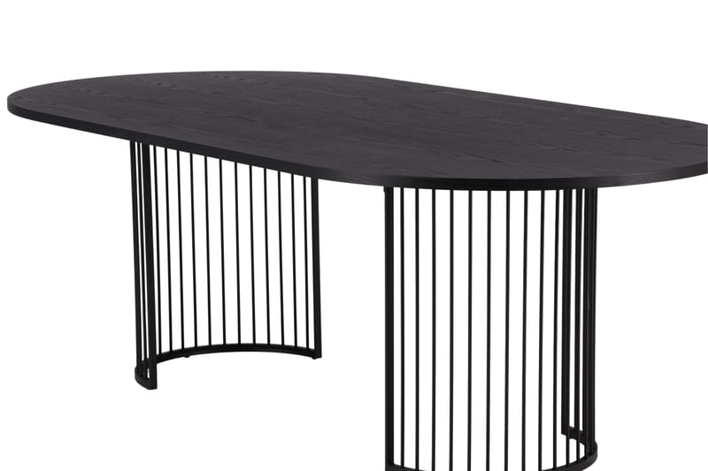 Spisebord Hamneskär 220x110 cm Svart - Vind - Spisebord & kjøkkenbord