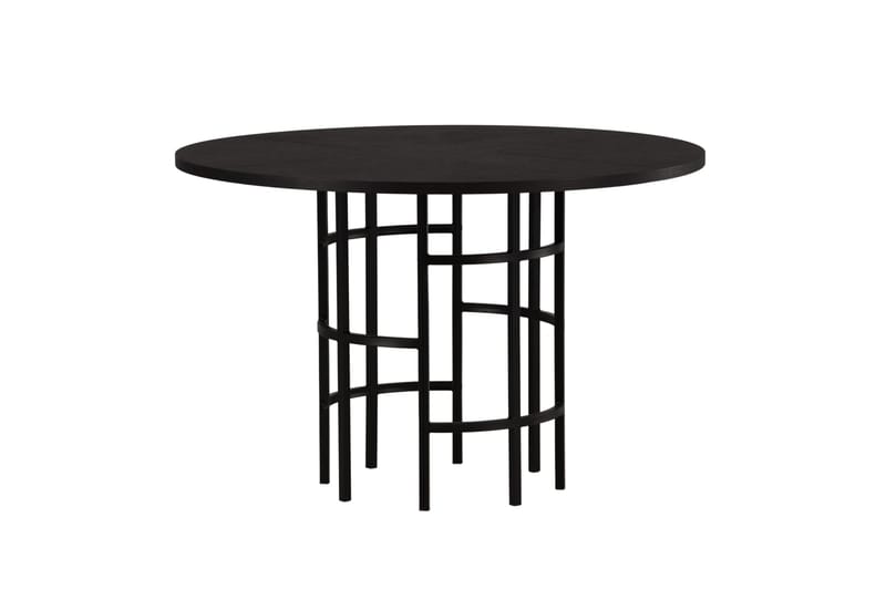 Spisebord Hamnka 115 cm Rundt - Svart - Spisebord & kjøkkenbord