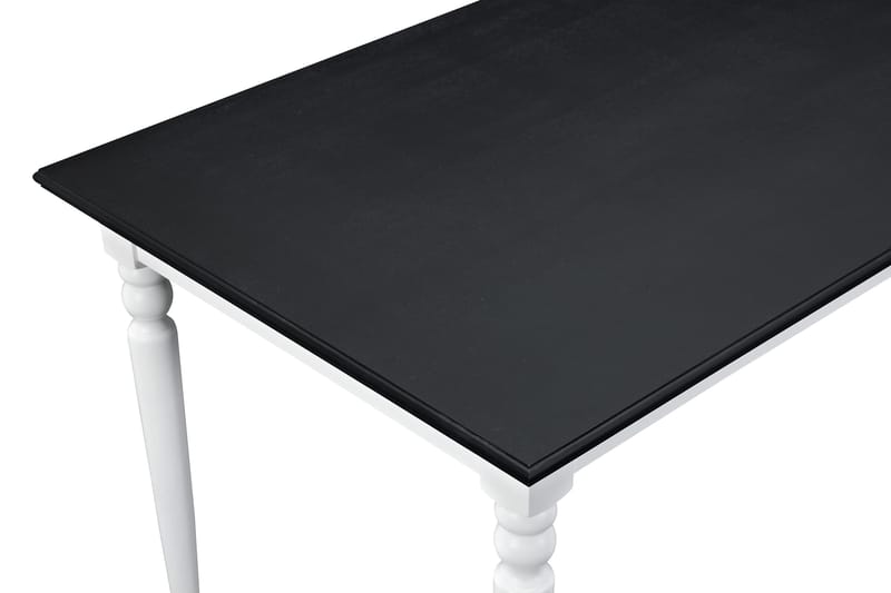 Spisebord Hampton Hvit/Svart - 190 cm Mahognyfanér - Spisebord & kjøkkenbord